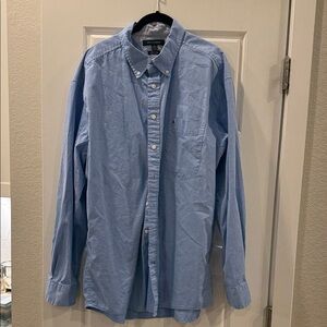 Tommy Hilfiger Sky Blue Casual Button-Down Shirt